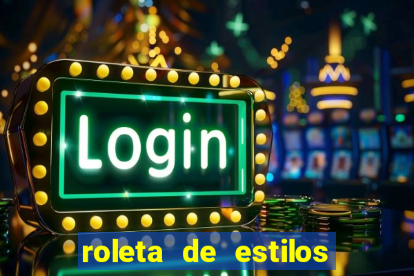 roleta de estilos de roupas